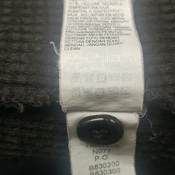 VINTAGE MENS LUCKY BRAND BLACK COBRA FORD MOTOR MUSTANG HENLEY LONG SLEEVE L - Picture 8 of 10